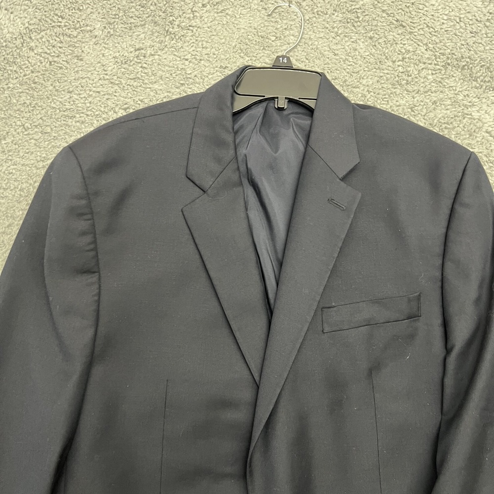 Ralph Lauren Blazer Mens 42R Navy Blue Excellent Two Button Wool Jacket - Picture 2 of 15